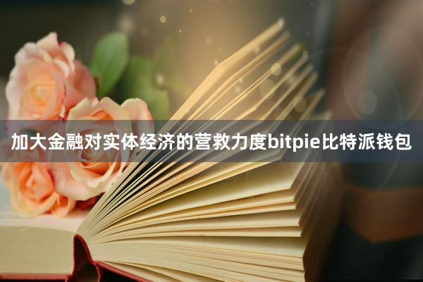 加大金融对实体经济的营救力度bitpie比特派钱包