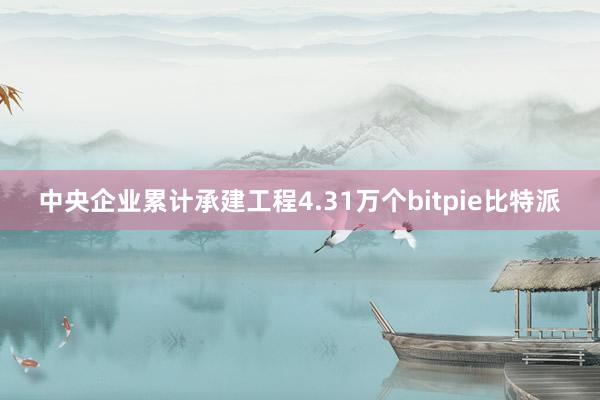 中央企业累计承建工程4.31万个bitpie比特派