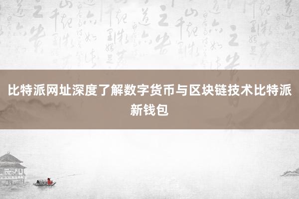 比特派网址深度了解数字货币与区块链技术比特派新钱包