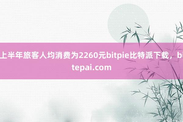 上半年旅客人均消费为2260元bitpie比特派下载，bitepai.com