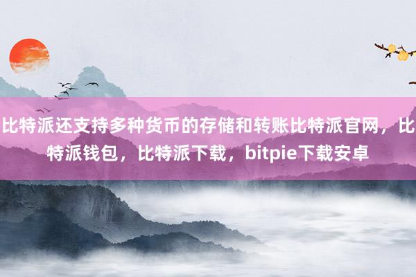 比特派还支持多种货币的存储和转账比特派官网，比特派钱包，比特派下载，bitpie下载安卓