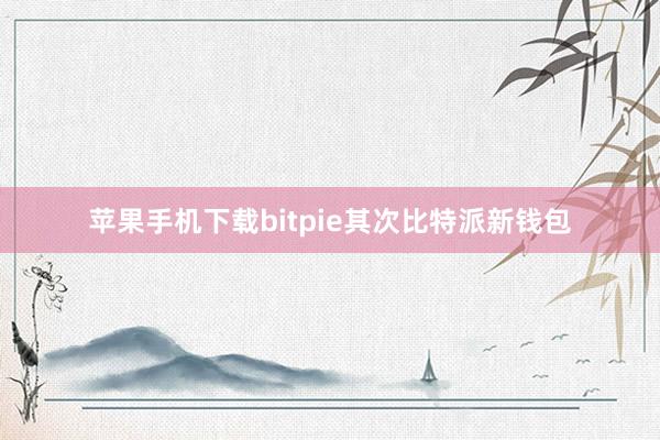 苹果手机下载bitpie其次比特派新钱包