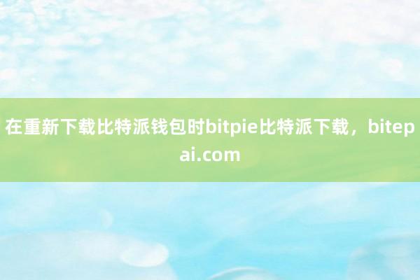 在重新下载比特派钱包时bitpie比特派下载，bitepai.com