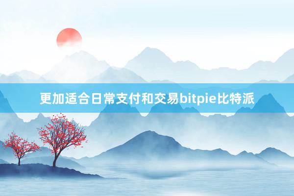 更加适合日常支付和交易bitpie比特派