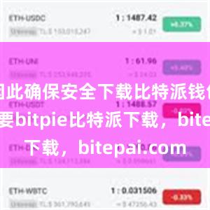 因此确保安全下载比特派钱包至关重要bitpie比特派下载，bitepai.com