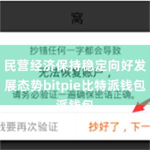 民营经济保持稳定向好发展态势bitpie比特派钱包